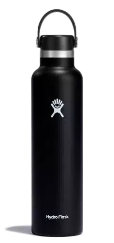 HYDRO FLASK Borraccia in acciaio inossidabile con isolamento sottovuoto, nero