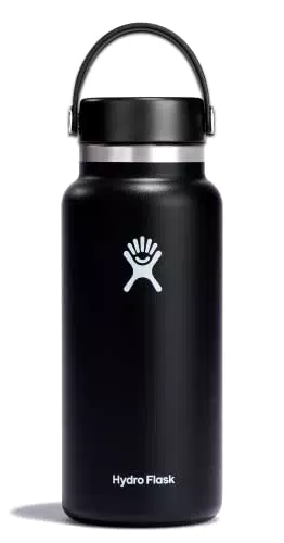 HYDRO FLASK - Borraccia in acciaio inossidabile con isolamento sottovuoto con tappo Flex Cap antigoccia