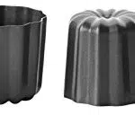 IBILI-Stampo scanalato 828800 4 U in acciaio, colore: nero