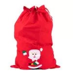Idena 8580196 - Sacco di Babbo Natale con motivo, rosso