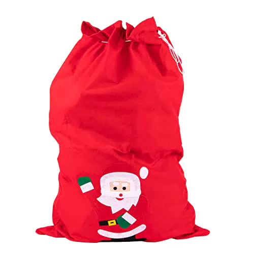 Idena 8580196 - Sacco di Babbo Natale con motivo, rosso