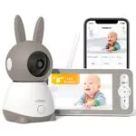 ieGeek Baby Monitor Video e Audio, Telecamera Bambini con Monitor Supporto Controllo Tramite APP & Schermo