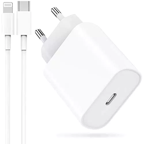 iPhone 14 13 12 Caricatore Rapido USB C Caricabatterie 25W and 2M Cavo Per iPhone 14 13 12 11 Pro Max Plus X XS XR