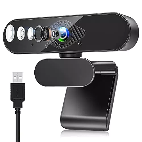 Webcam per PC con Doppio Microfono Stereo 1080P