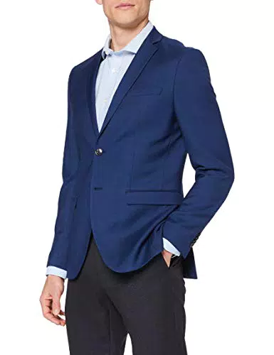 Jack & Jones JPRSOLARIS Blazer Noos, Blu, 48 Uomo