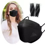 JIOJIG FFP2 Mascherine Nere Certificate CE 2384 30 pezzi con 4 strati di protezione
