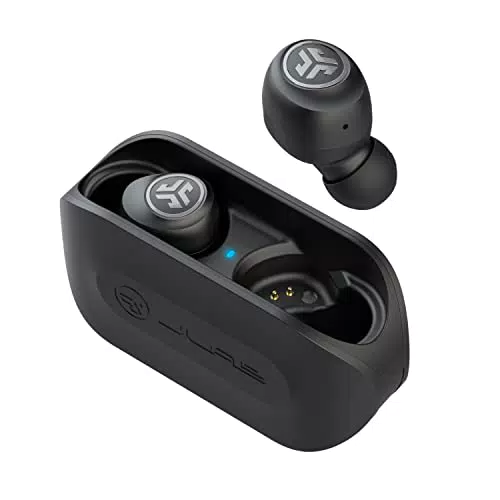 JLab Go Air Cuffie Bluetooth, Auricolari Wireless con custodia di ricarica USB