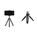 Joby Griptight One Gp Treppiede Supporto Telefono Universale/Treppiede Gorillapod Flessibile & Manfrotto MTPIXI-B Treppiede da Tavolo per Fotocamere CSC e DSLR ed Impugnatura per Video