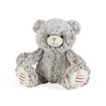 KALOO - Rosso Peluche Musicale Orso Maé Grigio Prestige 31 cm - Orso di peluche in pelliccia morbida - Doudou Baby - Melodia lenitiva Le lu - Zampe lestate - fin dalla nascita