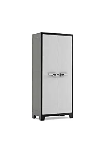 Mobiletto Bagno Salvaspazio 20 x 20 x 179 cm, Armadietto Stretto con 2 Ante, Ripiani Regolabili e Gancio Laterale, Armadio Salvaspazio per Cucina, Uff | Leroy Merlin
