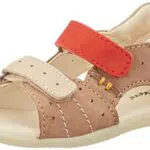 Kickers Boping-2, Sandali, Bambini e ragazzi, Beige Rosso