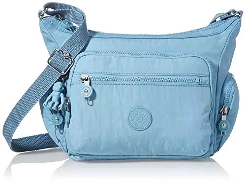 Kipling Gabbie S, Borse a Tracolla Donna, Blue Mist