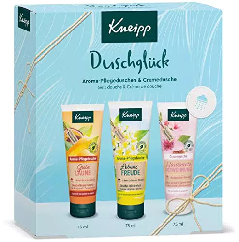 Kneipp - Confezione Regalo "Duschglück", 3 docce da 75 ml in un confezione regalo