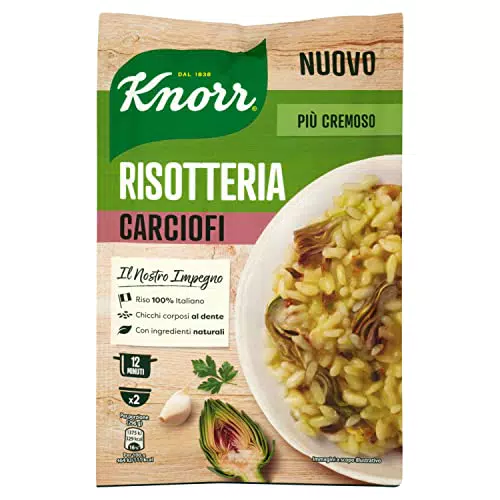 Knorr Risotto con Carciofi, Risotto Pronto con Ingredienti Naturali