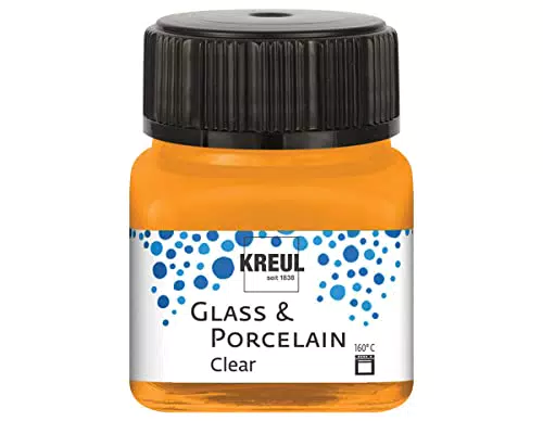 KREUL 16292 Vernice a Base d'Acqua per Vetro e Porcellana, Arancione