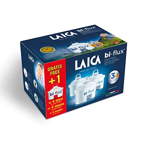 Laica - 3 + 1 filtri biflux per caraffa filtrante