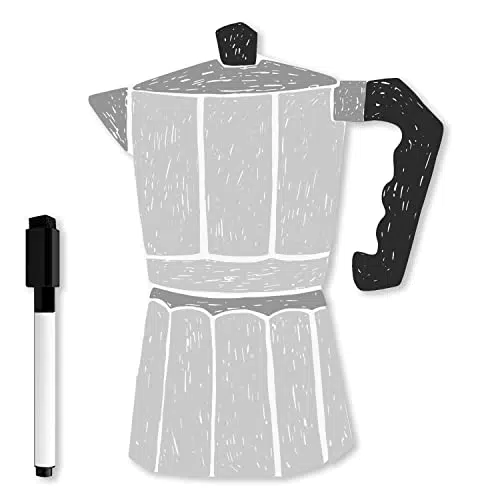 Lavagna Magnetica A3 frigo Caffettiera 37x29 cm con pennarello magnetico incluso