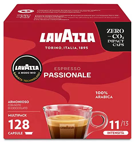 Lavazza, A Modo Mio Espresso Passionale, 128 Capsule Caffè