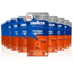 Lavazza, Crema e Gusto Forte, 100 Capsule in Alluminio Compatibili con Macchine Nespresso Original