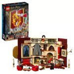 LEGO Harry Potter Stendardo della Casa Grifondoro da Parete con 3 Minifigure