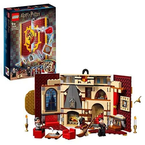 LEGO Harry Potter Stendardo della Casa Grifondoro da Parete con 3 Minifigure
