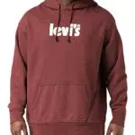 Levi's Relaxed Graphic Po Core Poster Hoodie P, Felpa con cappuccio Graphics Uomo
