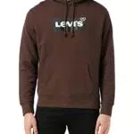 Levi's Standard Graphic Hoodie Graphics, Mil-Tec-Felpa con Cappuccio BW Ssnl Hot Fudge