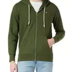 Levi's Zip Up Sweatshirt Uomo, Mossy Green, XS
