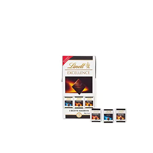 Lindt Bag Praline Excellence Assortita, Praline di Cioccolato Fondente Sale