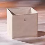 Box Portaoggetti beige pieghevole