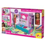 Lisciani- Barbie Create e Decorate, Bambola Inclusa