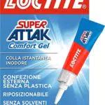 Loctite Super Attak Comfort Gel, Super colla trasparente e potente