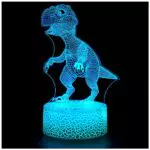 Luci Notturna 3D a LED con Telecomando (Dinosauro)