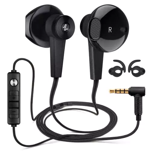 LUDOS NEXUS Auricolari In-Ear Cuffie, Cuffiette con Filo e Microfono