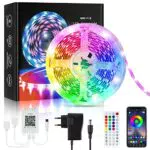Lxyoug Striscia LED 5 Metri, Bluetooth RGB Strisce LED 5M