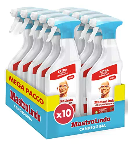 Mastro Lindo Detergente Multiuso Spray, Eucalipto, 10 Confezioni da 500ml