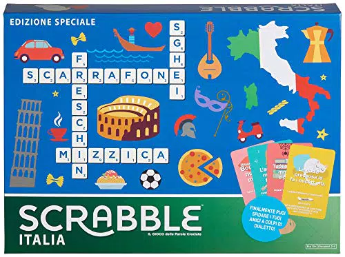 Mattel Games - Scrabble Italia - Edizione Speciale Gioco di Parole Crociate