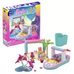 MEGA - MEGA Barbie Color Reveal Amici Delfini, Set di Costruzioni con oltre 10 Sorprese
