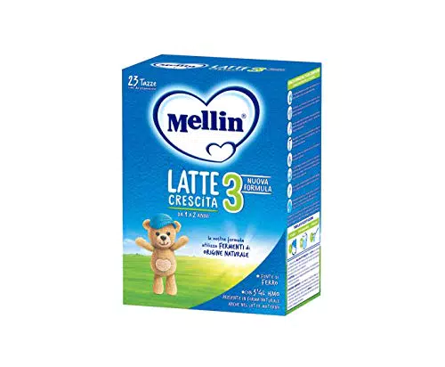 MELLIN 3 - Latte di Crescita in Polvere per Bambini - dal 1° anno compiuto al 2° anno - Confezione da 3200 grammi