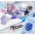 Mermaze Mermaidz - Winter Waves - CRYSTABELLA - Include bambola alla moda sirena, pinna che cambia colore, coda glitterata e accessori
