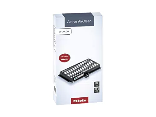 Miele 9616080 SF-AA30 Filtro Active AirClean, Filtro per Aspirapolvere con TimeStrip Indicatore per Sostituzione Sacchetto