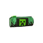 Minecarft Astuccio Scuola Rotondo - Verde