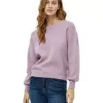 Minus Lupi Pullover Lavorato a Maglia Donna, viola, XL