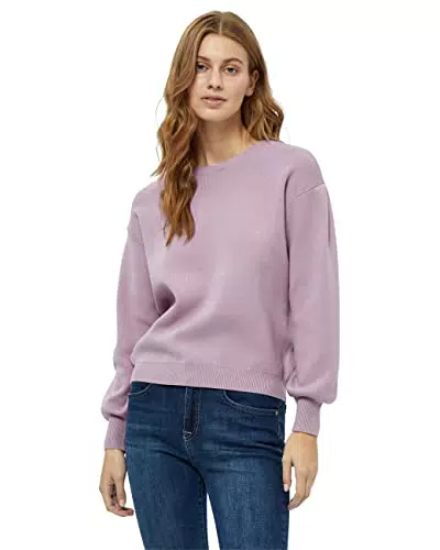 Minus Lupi Pullover Lavorato a Maglia Donna, viola, XL