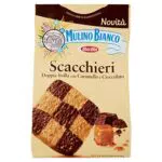 Mulino Bianco Biscotti Frollini Scacchieri con Doppia Frolla al Cioccolato e al Caramello