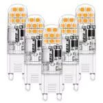 MUSUNIA G9 LED bianco caldo, 2W G9 LED, lampade LED 2700K, confezione da 5