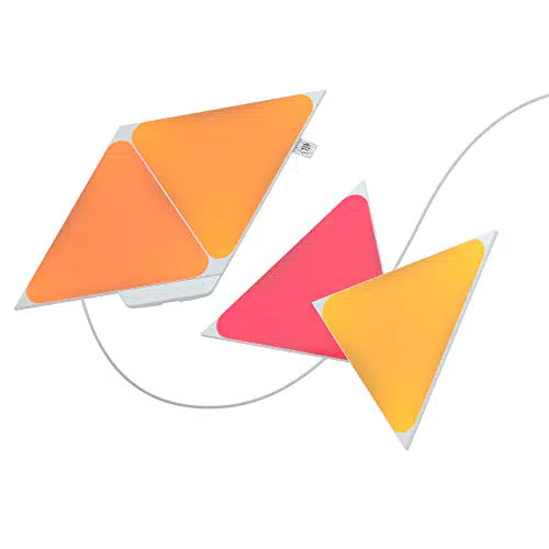 Nanoleaf Shapes Triangle Starter Kit, 4 Smart Light Panels LED RGBW