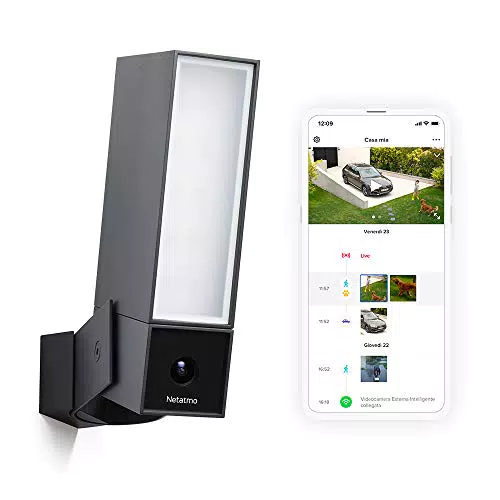 Netatmo Telecamera Wifi Esterno Con Luce Integrata E Sensore Di Movimento