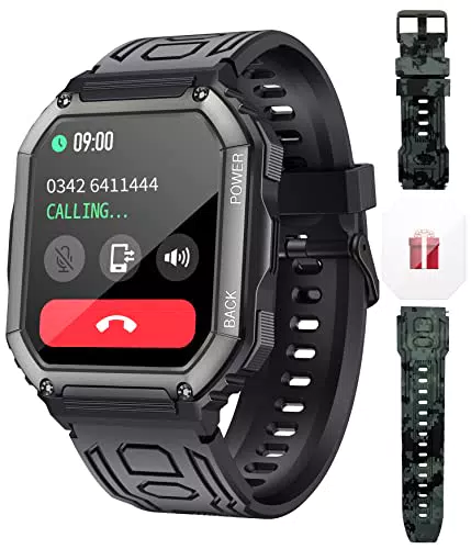niolina Smartwatch da Uomo con Contapassi Cardiofrequenzimetro
