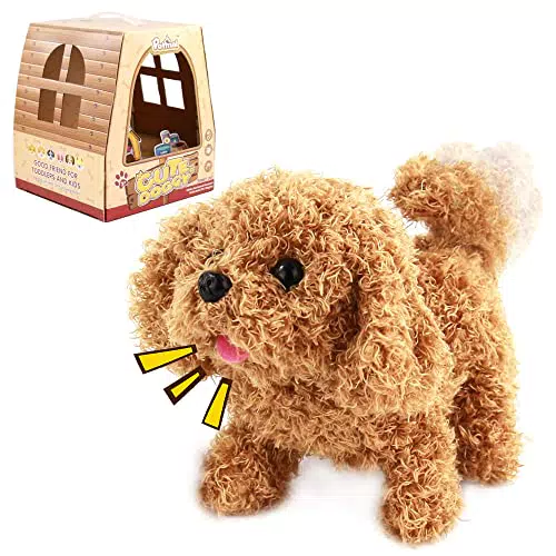 Nuheby - Peluche Elettronico Cagnolino Che Abbaia e Cammina